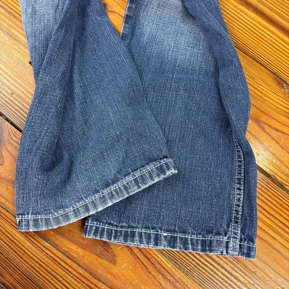 Southpole Jeans Size 36x31 Blue Dark Wash Denim 4180 Vintage Y2K Baggy